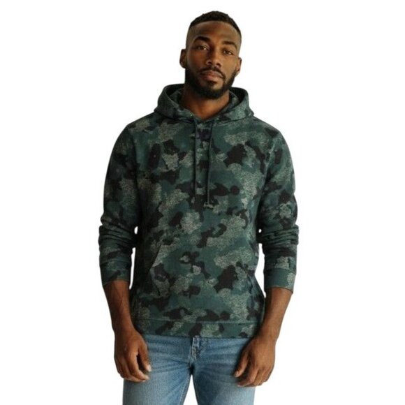 John Varvatos Star USA Alexandria Camo-Print Hoodie Sweatshirt - Size M - Picture 1 of 8